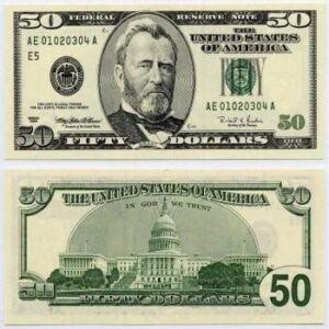 USD $50 Bills